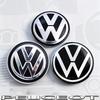 Valve Stems Caps 4pcs 56/65mm Volkswagen Car Wheel Center Cover Hub Cap For VW Golf Tiguan T-Roc Polo Passat ID.4 T-Cross ID.3 T zd7