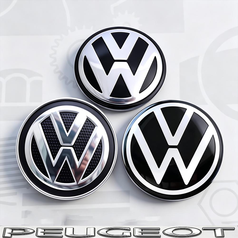 Valve Stems Caps 4pcs 56/65mm Volkswagen Car Wheel Center Cover Hub Cap For VW Golf Tiguan T-Roc Polo Passat ID.4 T-Cross ID.3 T zd7