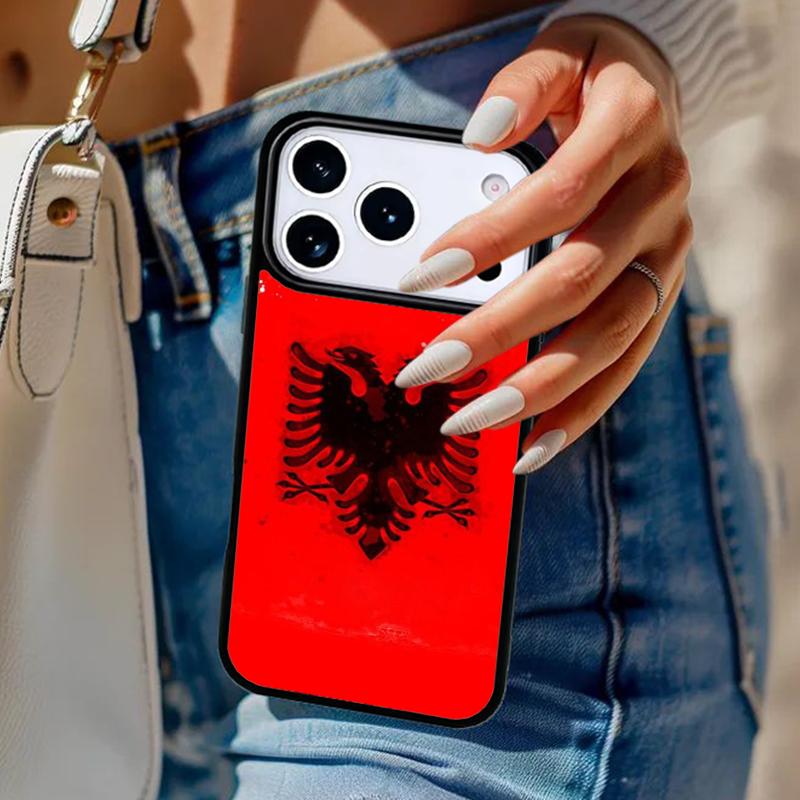 Albania Albanians Flag Phone Case For iPhone 17 Air 14 15 13 12 Max Cover For Apple 14 15 16 16e 11 Pro Max Plus Coque