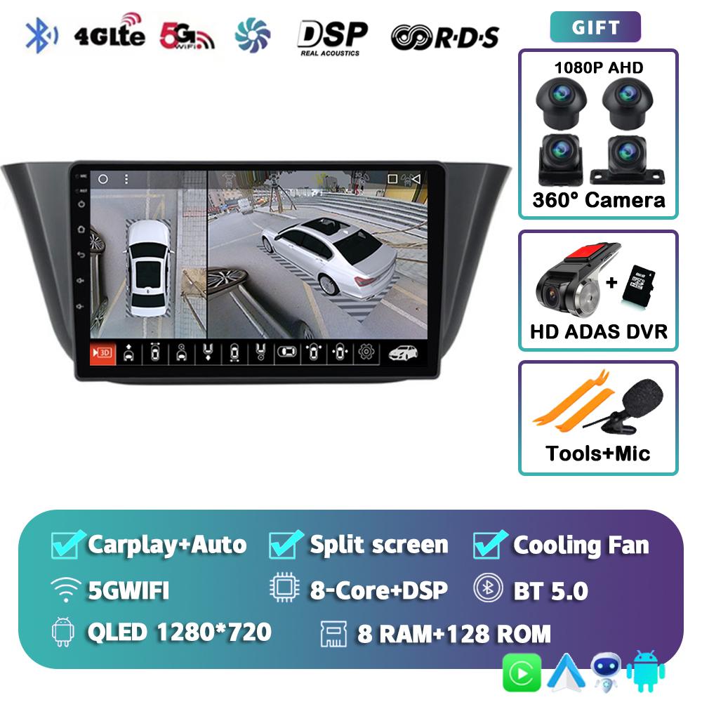 Android 14 Carplay Auto For Iveco Daily 2013 - 2018 2019 2020 2021 Car Radio Multimedia Player Stereo WiFi+4G BT 360 Camera DPS