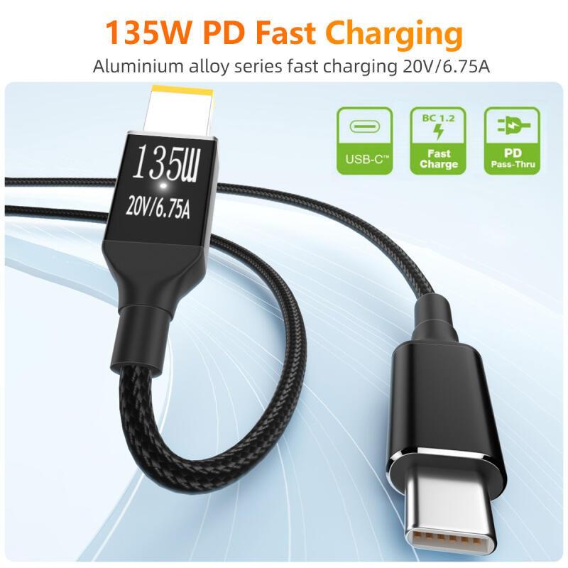 HdoorLink PD 135 Вт Зарядное устройство Type-C USB-C в USB-переходник для зарядного устройства для быстрой зарядки Кабель-адаптер Шнур для Lenovo Legion Y9000P Y9000K Y7000