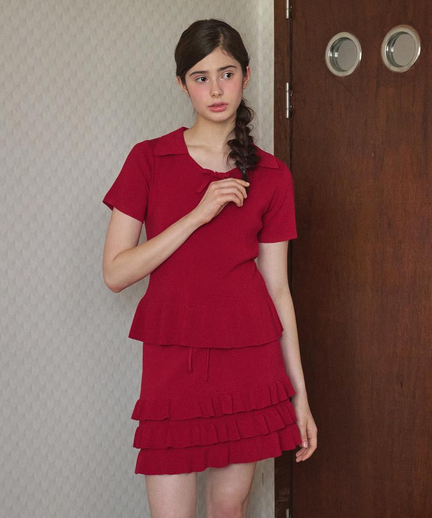 MICANE Jenna Frill Knit - Skirt Set