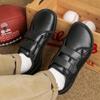 Mode Einfarbige Schuhe Herren Leder Freizeitschuhe für Herren Slipper Mode Skateboard-Schuh Flache Herren-Sneaker Tenis Para Hombre