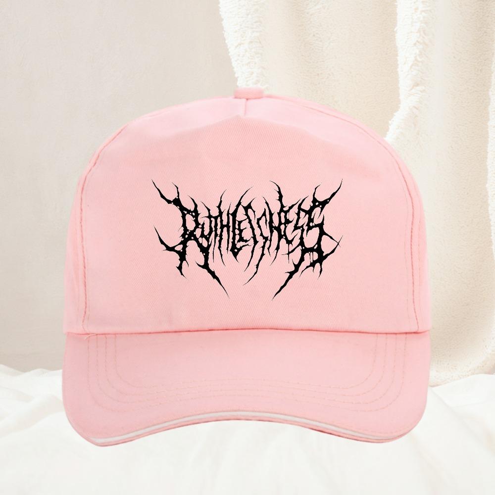 Retro Washed Baseball Cap for Unisex Women Gothic Street Punk Round Hat Casual Outdoor Sports Hat
