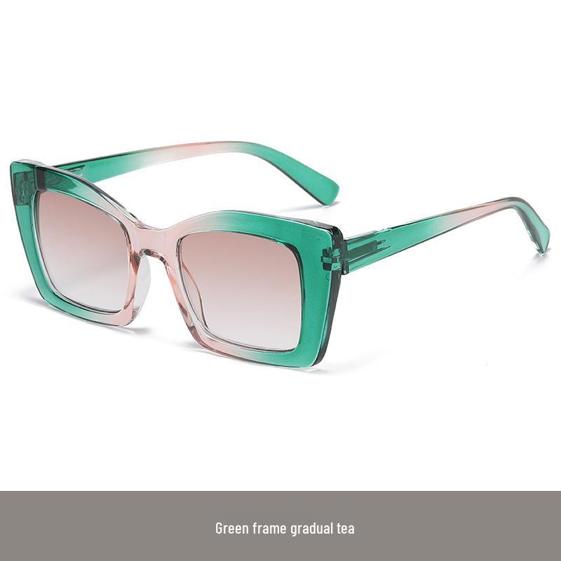 Fashionable Large Frame Progressive Reading Glasses with PC Spring Temple and High-Definition Lenses