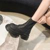 Retro Thick Bottom Women's Autumn New Style Simple Comfortable Coarse Heel Versatile Daily Casual Women's Boots