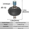 3/8 Thread Double Use Tripod Feet Spikes for DSLR Camera Monopod Nonslip Foot Pad with Wrench for Live Streaming