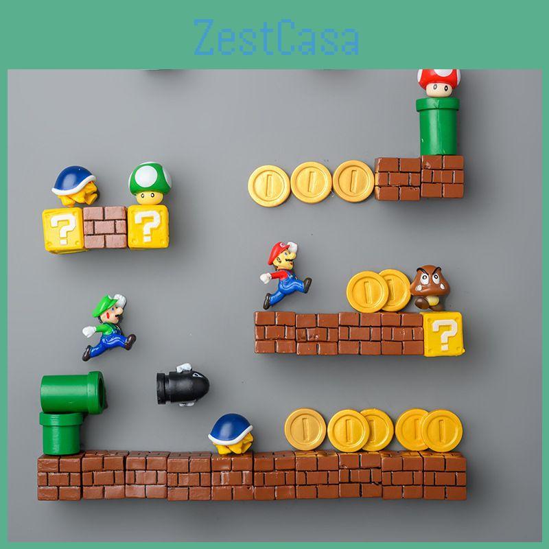 Super Mario 3d Creative Cute Fridge Whiteboard Sticker Decoration Furniture