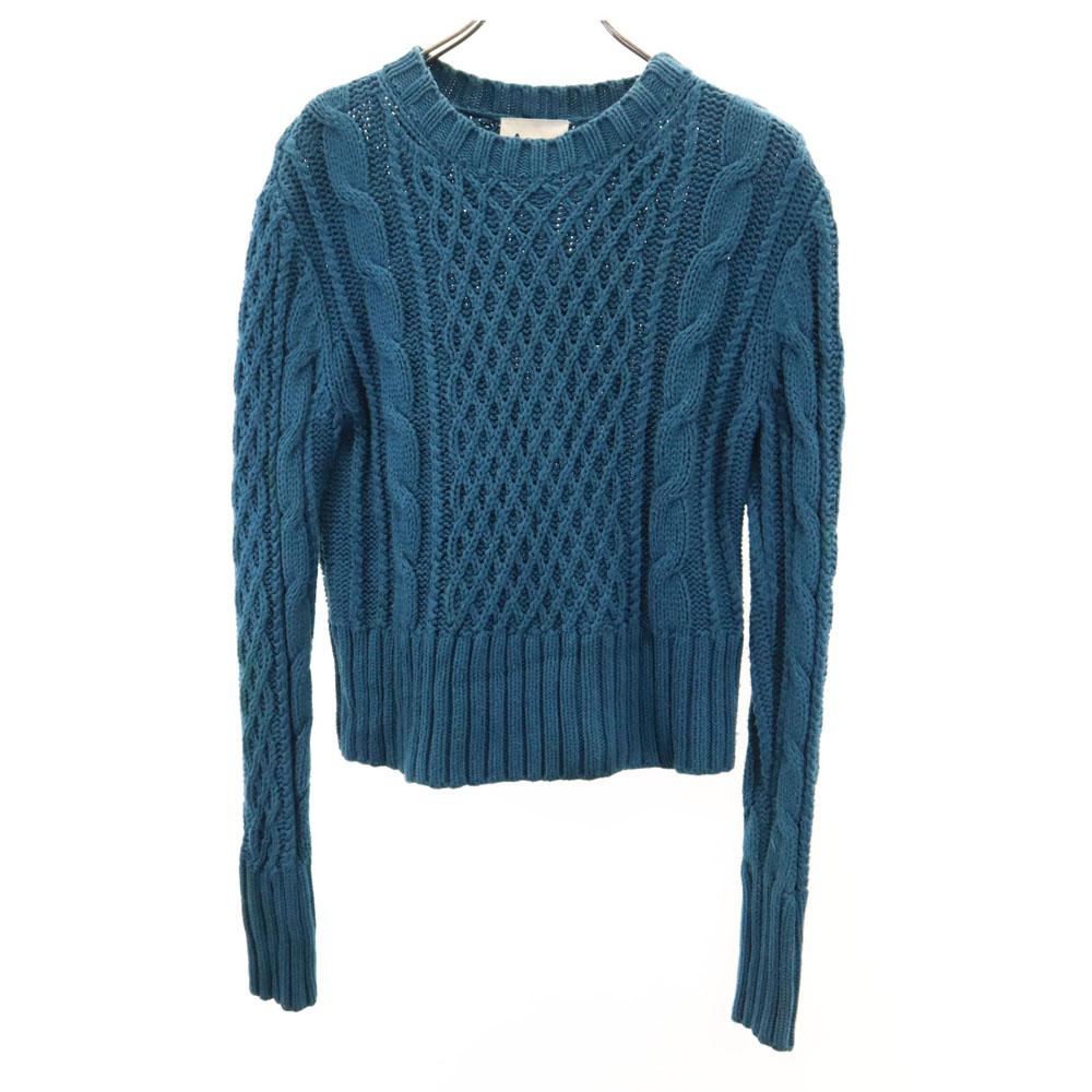 

ACNE Long sleeve sweater M Blue green knit Women Used