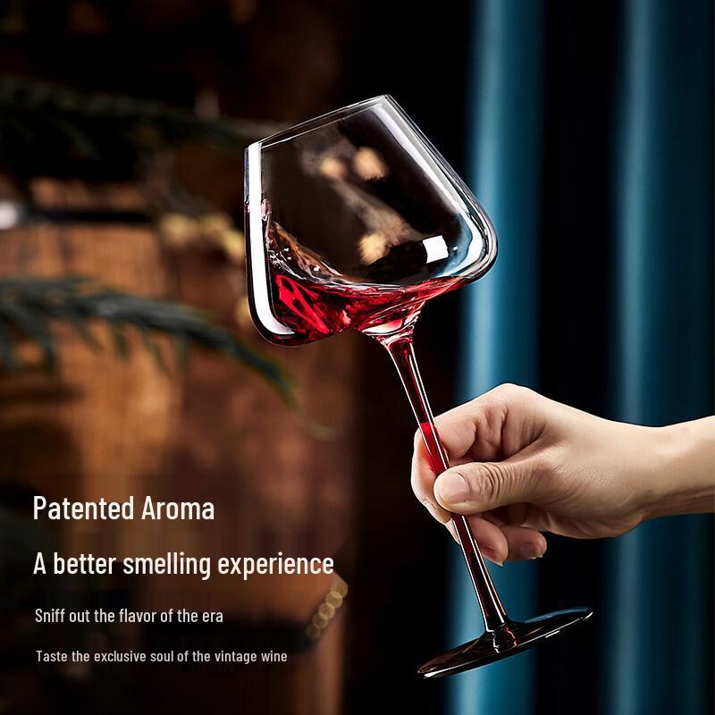 QINGPINGGUO 1350ml Reinforced Crystal Glass Wine Decanter