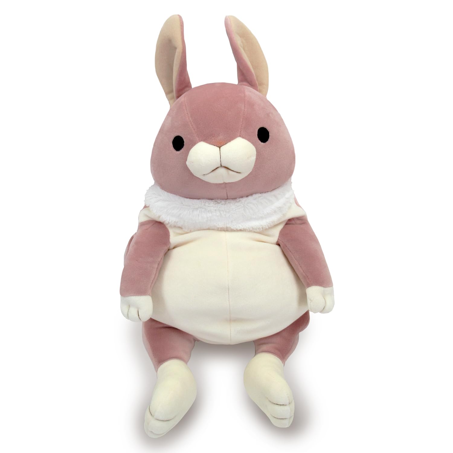 

Shinada Global Mochi Series Mochi Rabbit with Standing Ears, Pink (Large), 22 x 22 x 30 cm, Plush Toy, Rabbit, Animal, MOUS-0350TPK