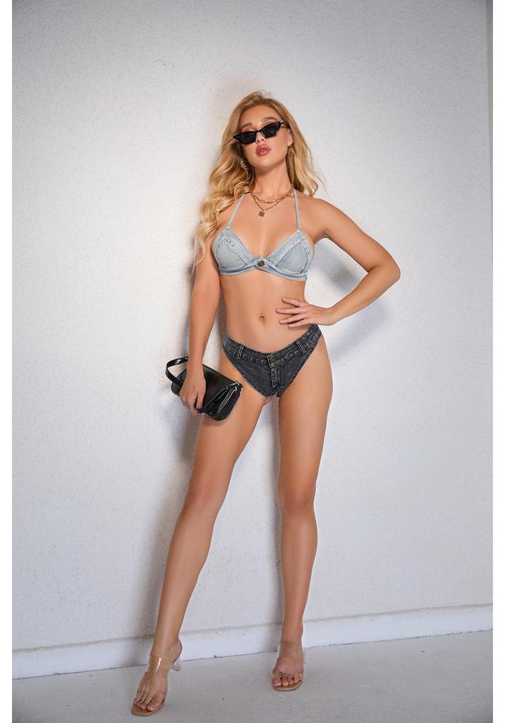2024 European & American High Elasticity Sexy Super Short Denim Shorts for Women