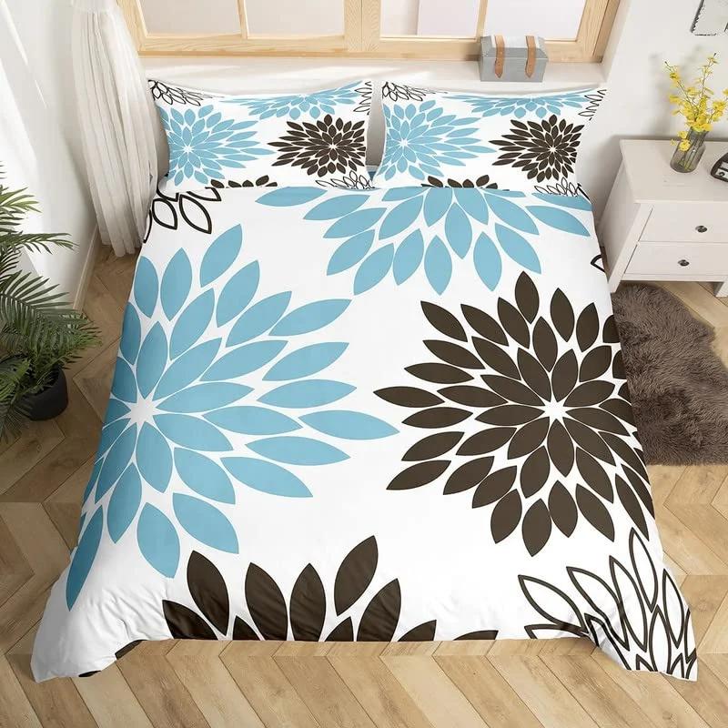 

Exotic Floral Soft Duvet Cover Set Twin King For Girl Ten Adorable Lovely Bird Beding Set Microfiber Botanical Branches Flower Warm Comforter Cover 135*200cm Eu-Single