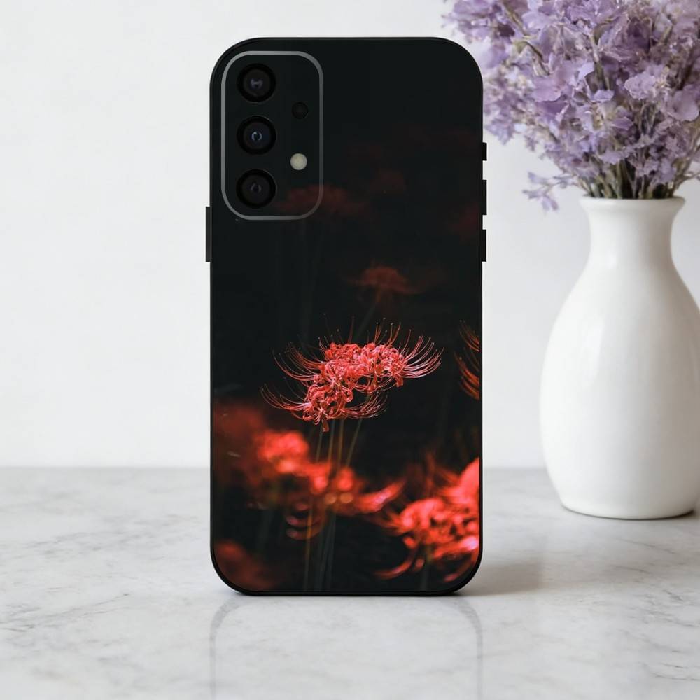 G-Ghoul R-Red Spider Lily Tokyo phone Case For Samsung Galaxy A73,A72,A71,A70,A53,A52,A51,Others Soft Black Shell