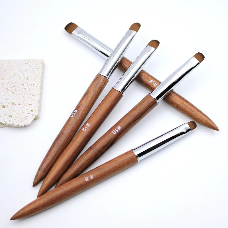 French Nail Art Brushes Flowers Drawing Pen Versatile Nail Drawing Pen Nail Tools Sandalwood Handle Manicure Pen