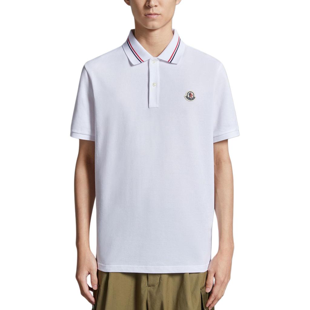 Moncler Logo Patch Short Sleeved Polo Shirt J10918A0002189A16002