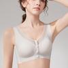 Front Button Bra Women's Underwire Vest Style Bra No Trace Plus Size Summer Thin Bra
