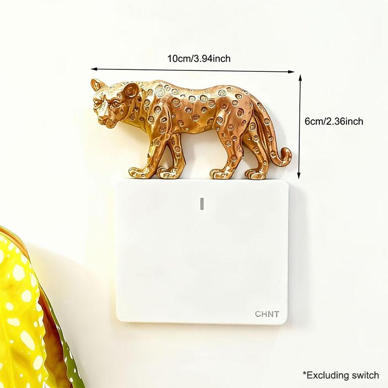 

Creative Leopard Shaped Switch Decoration Ornament Home Decoration Switch Sticker Interesting Animal Decoration Gift for Friends