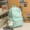 Schoolbag high value backpack junior high school college students new niche backpack college going out large capacity girl heart school bag