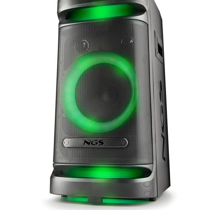 NGS Wild Space 1 - Enceinte Portable 900W Bluetooth 5.3, TWS, 10" Woofer Rechargeable Lumières LED RGB Double Microphone