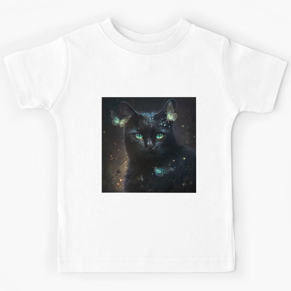 Moon The Black Fairy Cat 5 Kids T-Shirt 170