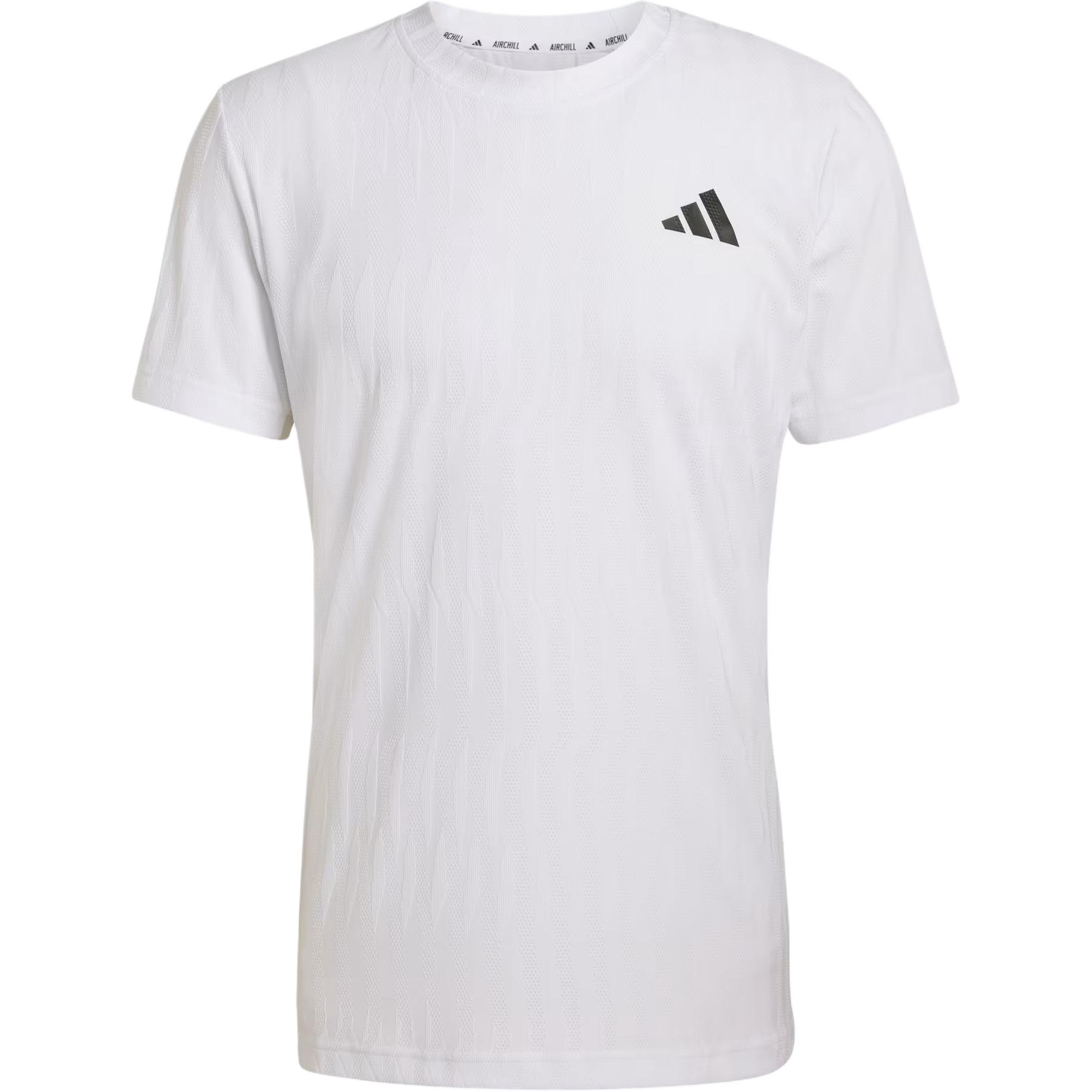 

Мужская футболка Adidas Tennis Climacool Airchill однотонная приталенная с коротким рукавом Топы KA5894 M