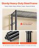 Clothing Garment Rack, Heavy Duty Closet Wardrobe, 7 Adjustable Tiers Clothes Racks with Steel Frame, 385.5 kg Load Capacity Clothes Rack with 4