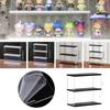 2/3 Layer Display Case for Mini Funko Pop Figures with Light Storage Cabinet Shelf Showcase for Toys Mini Figures Collectibles Storage Rack