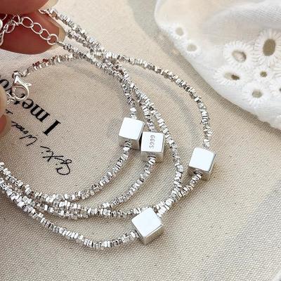 Square Broken Child Bracelet Women'S Premium Light Luxury Square Jewelry
