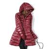 Ultralight Women Puffer Jacket Duck Down Hooded Coat Warm Windbreaker Parka for Autumn Winter Portable Female