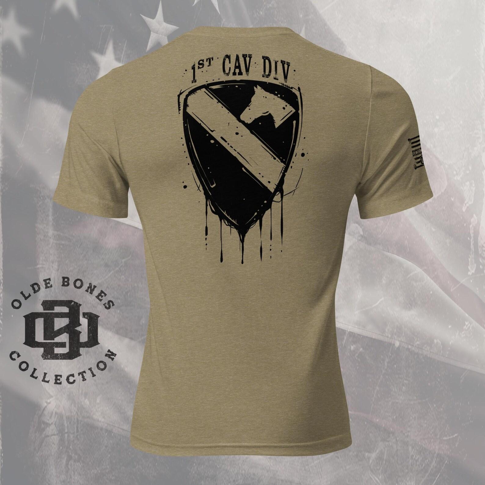 Army 1st Cavalry Division T-Shirt, Military Shirt, Army Shirt S