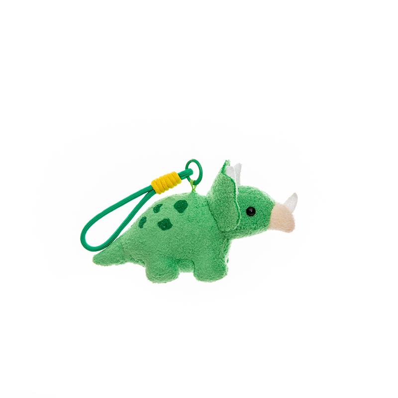 17cm Dinosaurier Plüsch Anhänger Stofftier Cartoon Tier Schlüsselanhänger Tyrannosaurus Rex Tanystropheus Schlüsselanhänger Kinder Weihnachten Geburtstagsgeschenke green