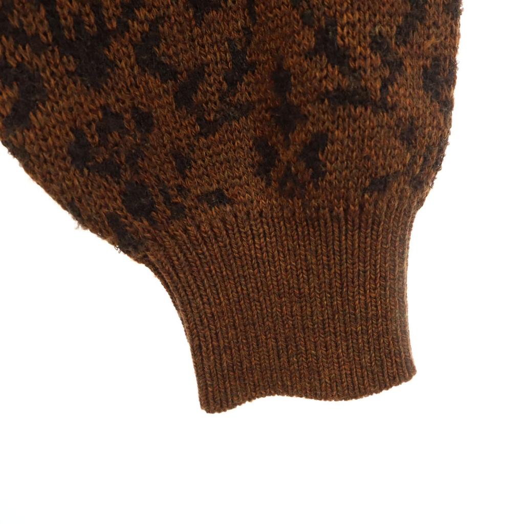 Yves Saint Laurent 90s Old Overall Handle Long Sleeve V Neck Sweater Knit Women Used