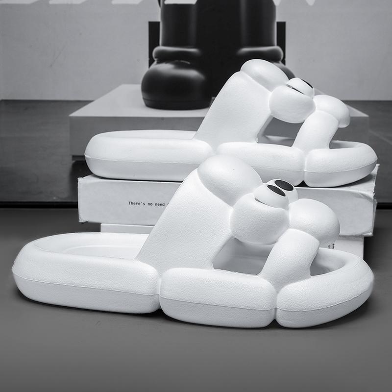 Fashion Casual Platform Slippers Home Flat Women's Sandals Summer 2025 Trend Cartoon Designer Shoes Indoor Outdoor Beach Elegant