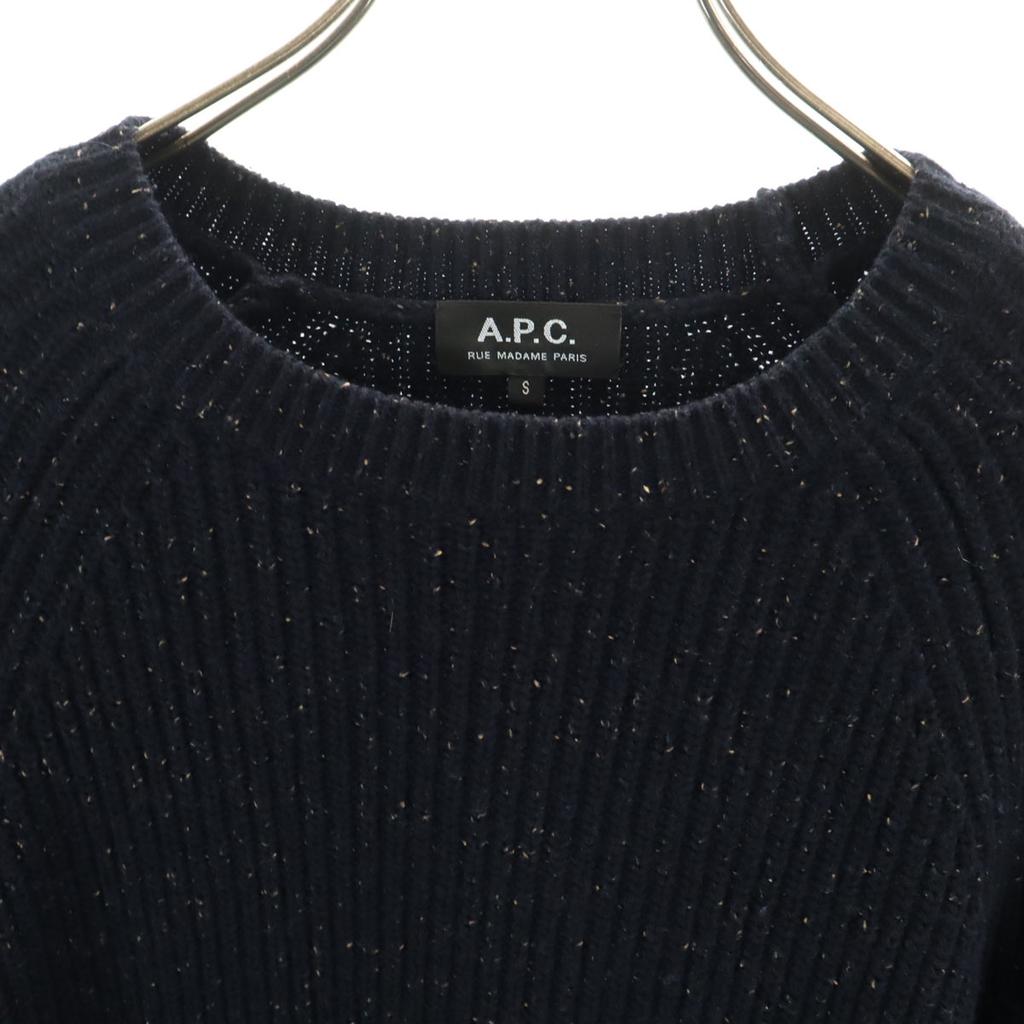 A.P.C. Long Sleeve Sweater S Navy Knit Men's Used