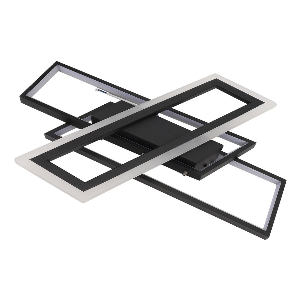 Modern LED Ceiling Light Memory Function Stepless Dimmable Rectangle Geometrical Flush Mount