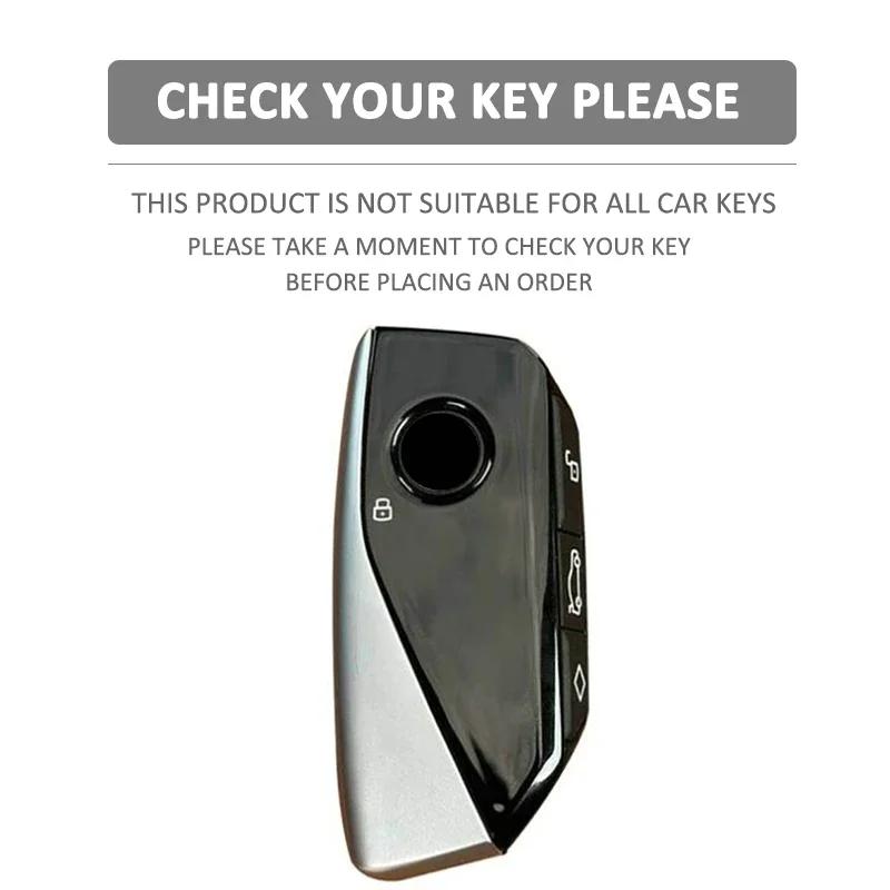 Silicone Holder Key Cover Accsesories Car Key Case Keychain for BMW Series 7 735i 740Li X7 X1 U11 2025 I7 G07 LCI XM