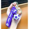Football Keychain For Fan PVC Soft Glue Soccer Pendant Keychain Accessories Bag Decoration Qatar Cup Souvenirs Key Chain Gifts