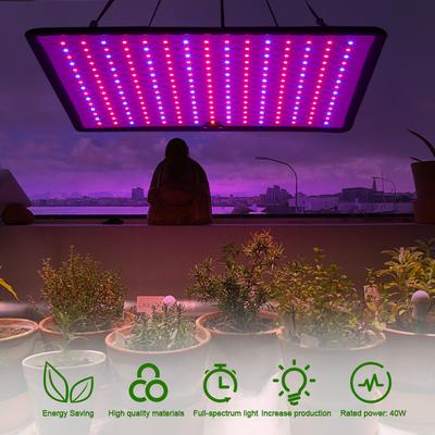 45W 225 LED Wachstumslampe Rot Blau LED Quadratisch Vollspektrum Pflanzenlicht Indoor Wachstumslichter für Indoor-Gartenarbeit Gemüse Grow Tent