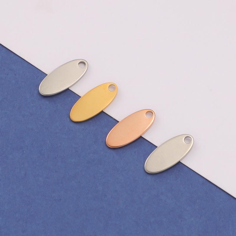 

Stainless Steel Oval Tail Plate for DIY Jewelry Accessories MP630 Smooth (No Polish)