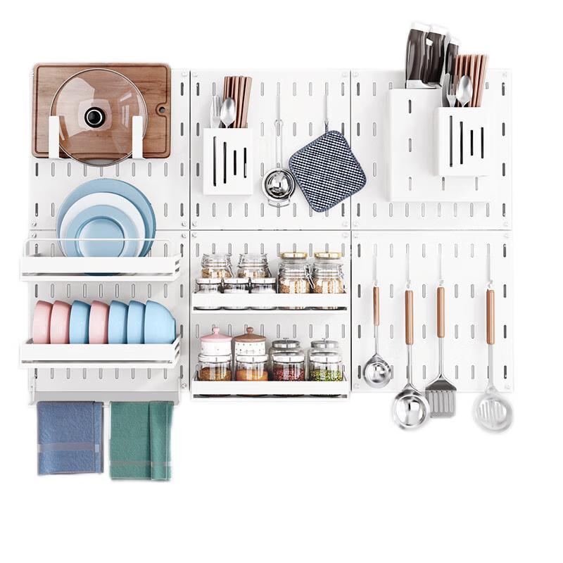 No-Drill Kitchen Wall Organizer with Drainer