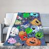 Cute Cartoon BFDI Animated Blankets  Flannel Awesome Breathable Throw Blanket for Coverlet Spring Autumn