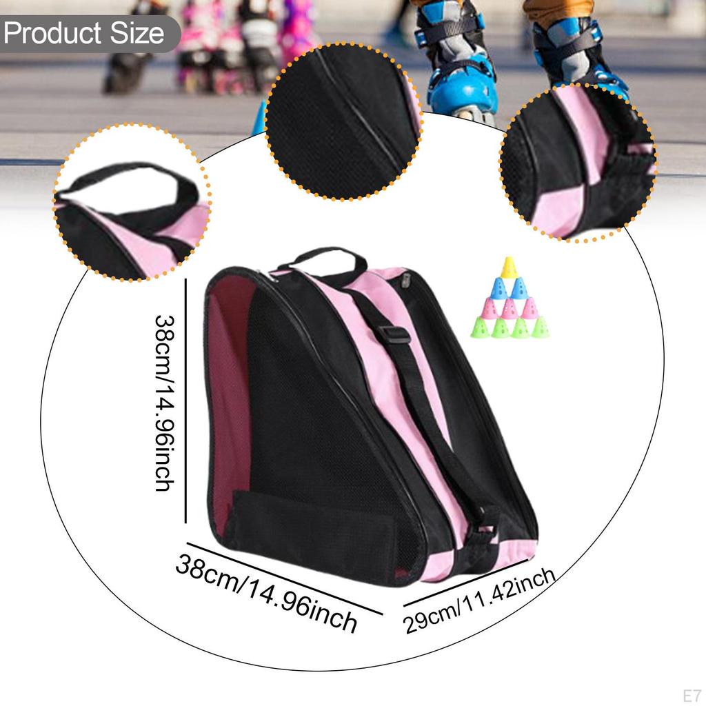 3-Layered Skate Bag for Children Featuring Storage Ice Hockey and Figure Skates