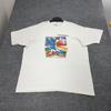 Vintage Aruba T-shirt Herr 3XL Vit Bomull Grafisk Strand Surf Fruit of the Loom