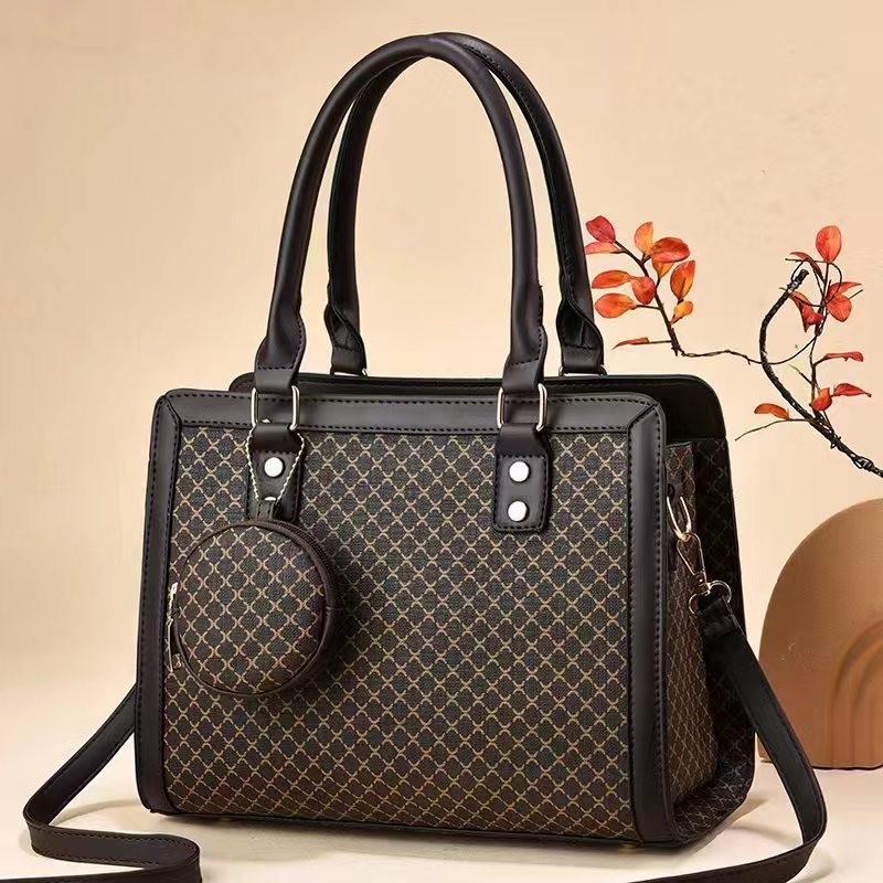 Stylish Large Capacity Pu Bucket Handbag With Color Block Design For Everyday Use