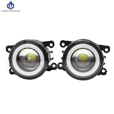 2 Pieces Car Fog Light LED Angel Eye DRL Daytime Running Lamp H11 12V For Nissan Patrol Y61 2005-2009