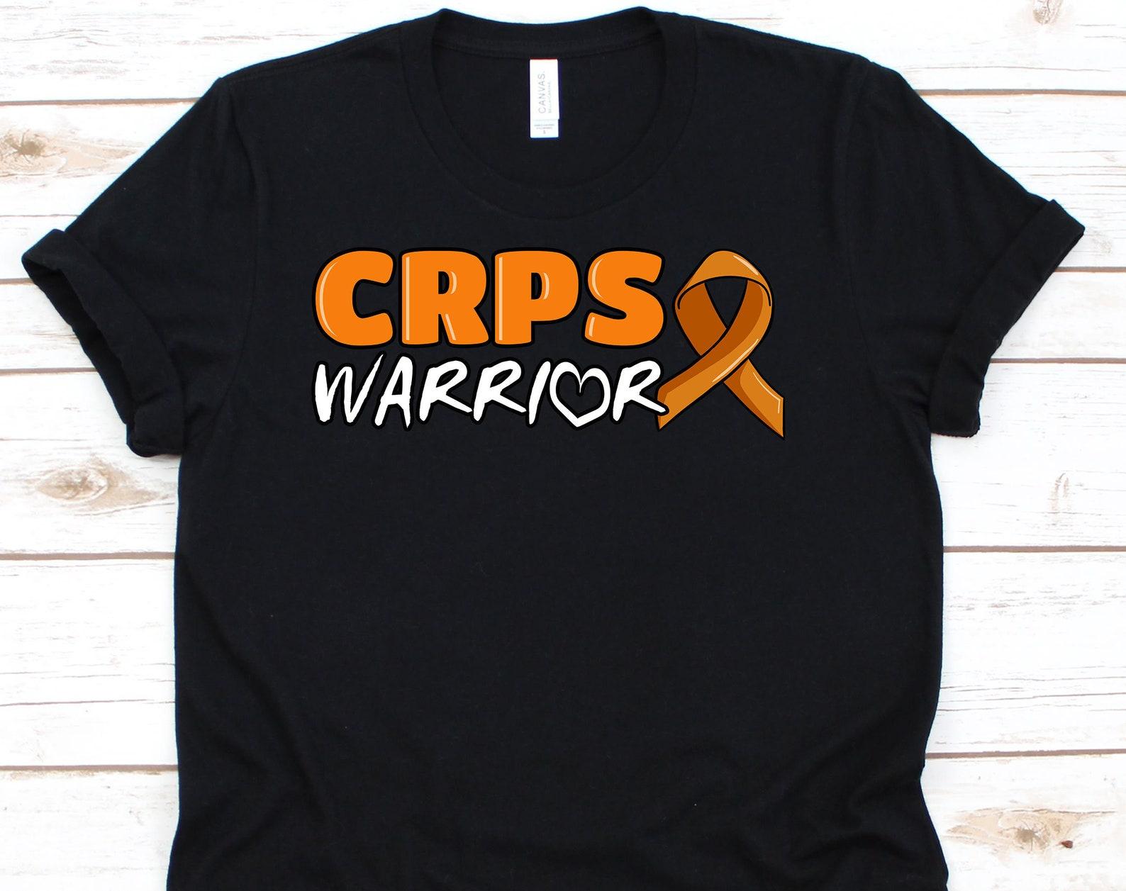 CRPS Warrior Shirt, Awareness Tshirt Gift For Complex Regional Pain Syndrome Fighter Survivor, CRPS Ribbon Tee For Men Women 4XL
