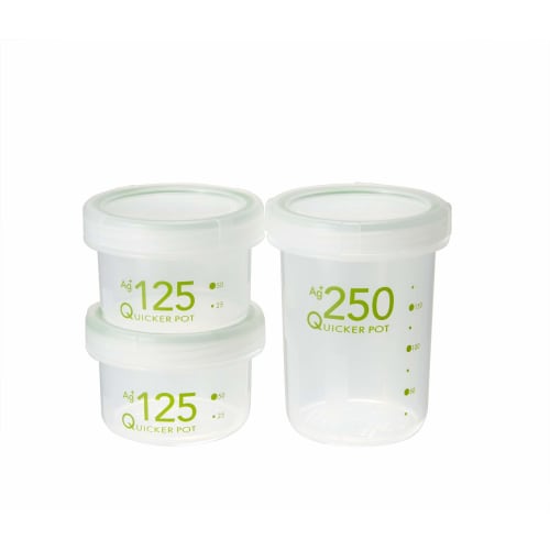 Shinki Synthetic Tombo Natural Quicker Pot, Antibacterial, Deep, Airtight Storage Container, 250ml, 7.5cm Diameter x 9.5cm Height, NF-250, Made in Jap