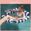 Eco-friendly Pvc Striped Floating Ring For Adults With Mesh Net And Four Tubes