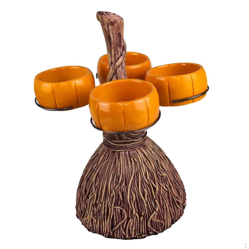 Festive Pumpkin Snack Holder for Halloween Celebrations